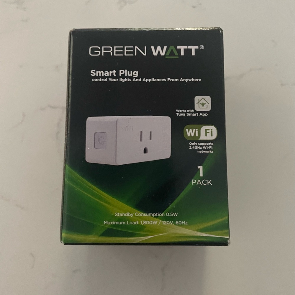 Smart Plug Green Watt Home Outlet Electronics Tuya Smart App New Energy Saver
